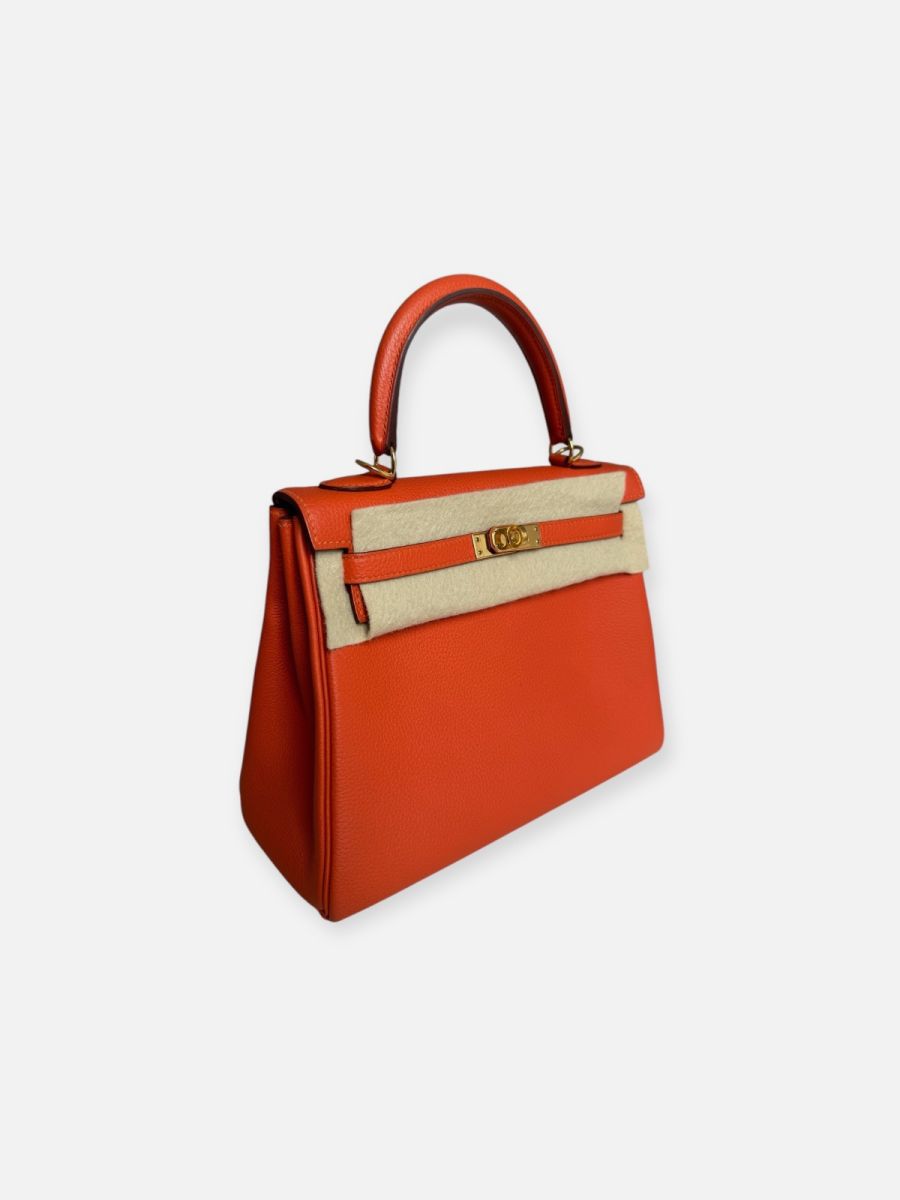 Hermès Kelly 25 orange Togo