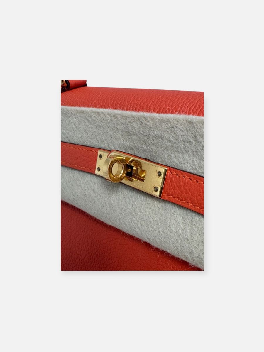 Hermès Kelly 25 orange Togo