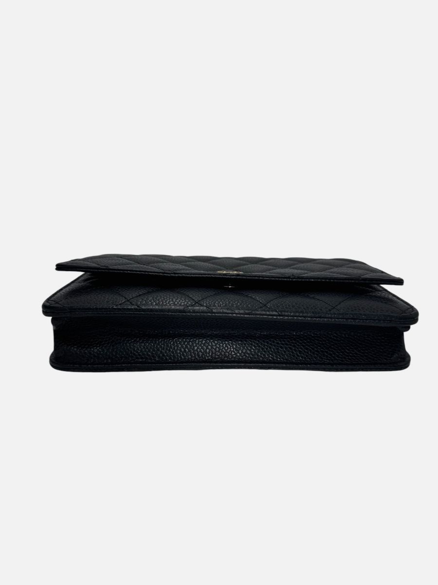 Chanel WOC black caviar