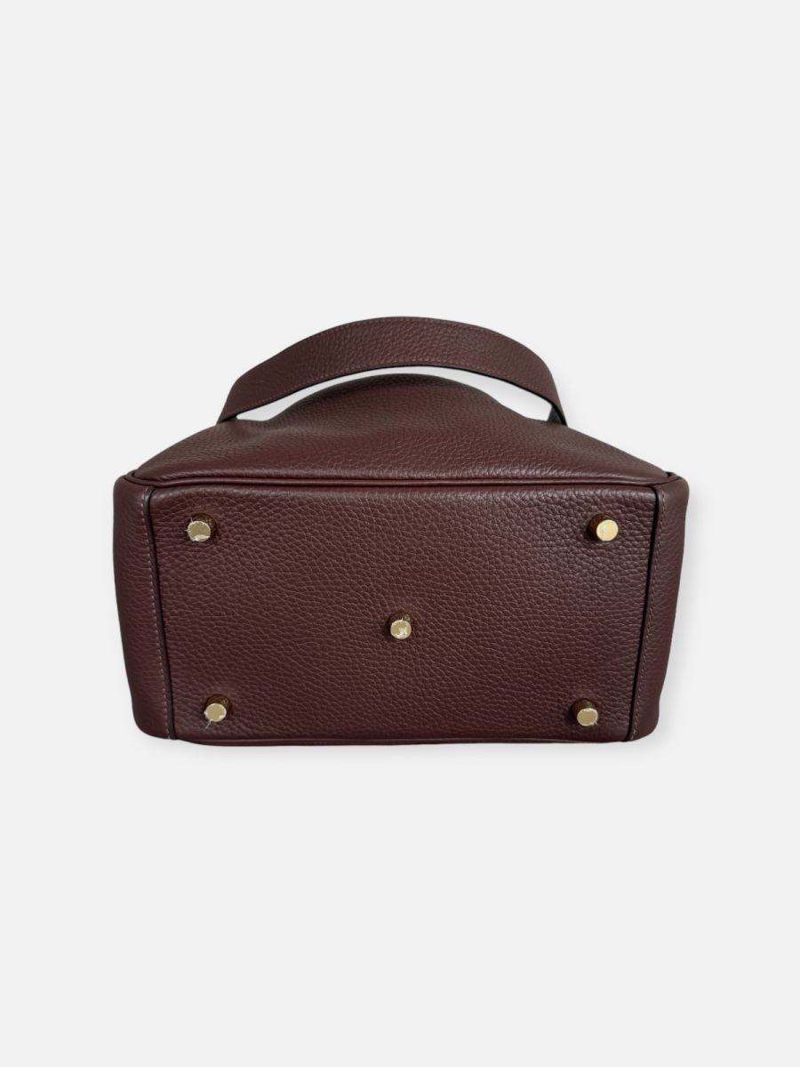 Hermes Lindy 26 burgundy Togo