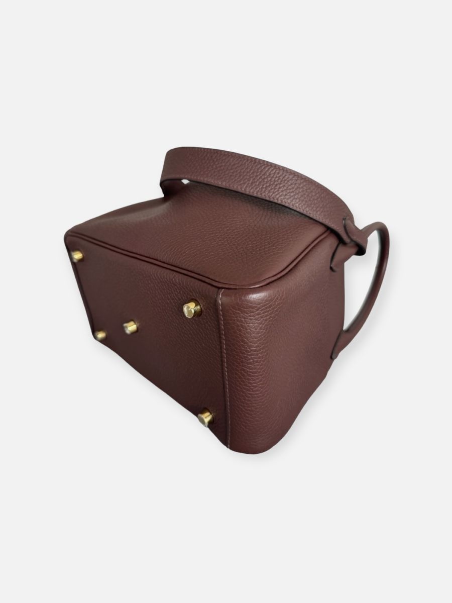Hermes Lindy 26 burgundy Togo