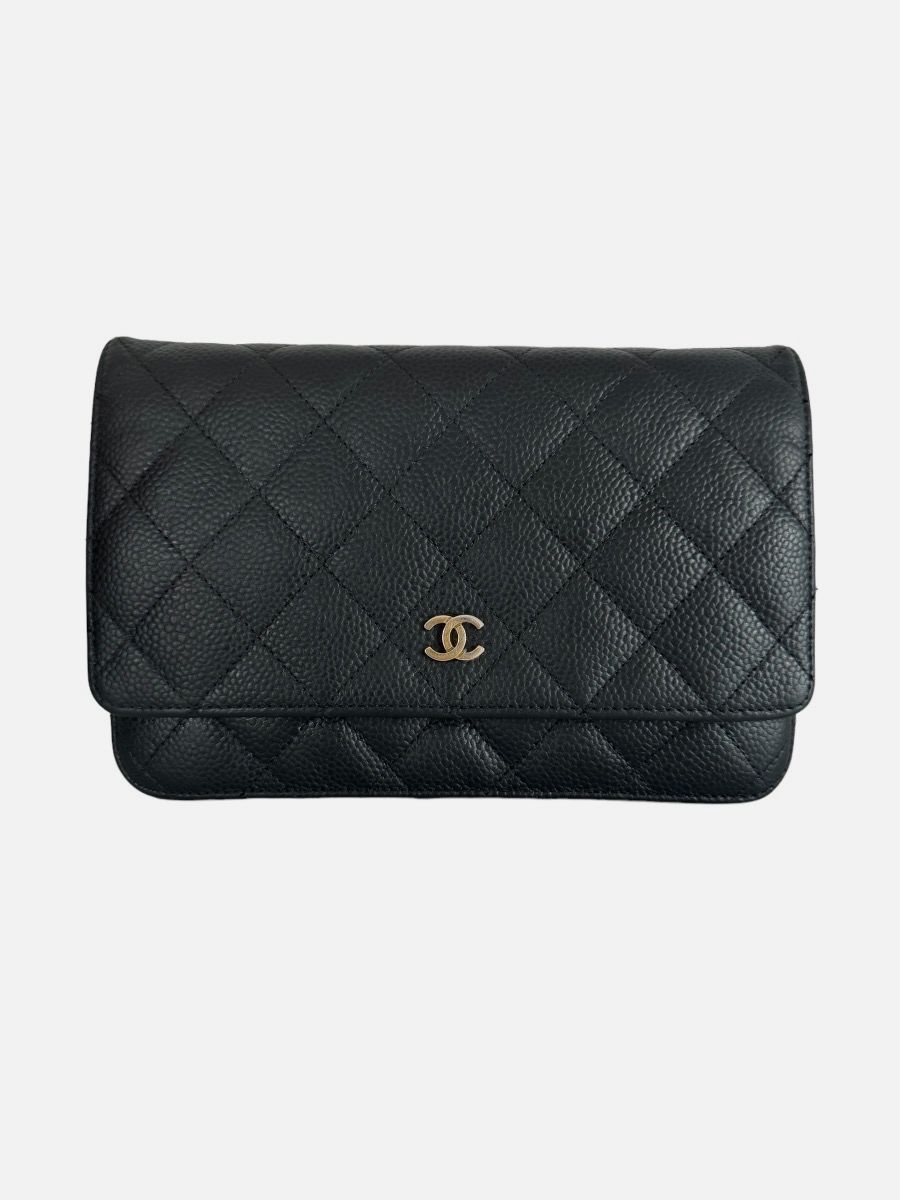 Chanel WOC caviar black ghw