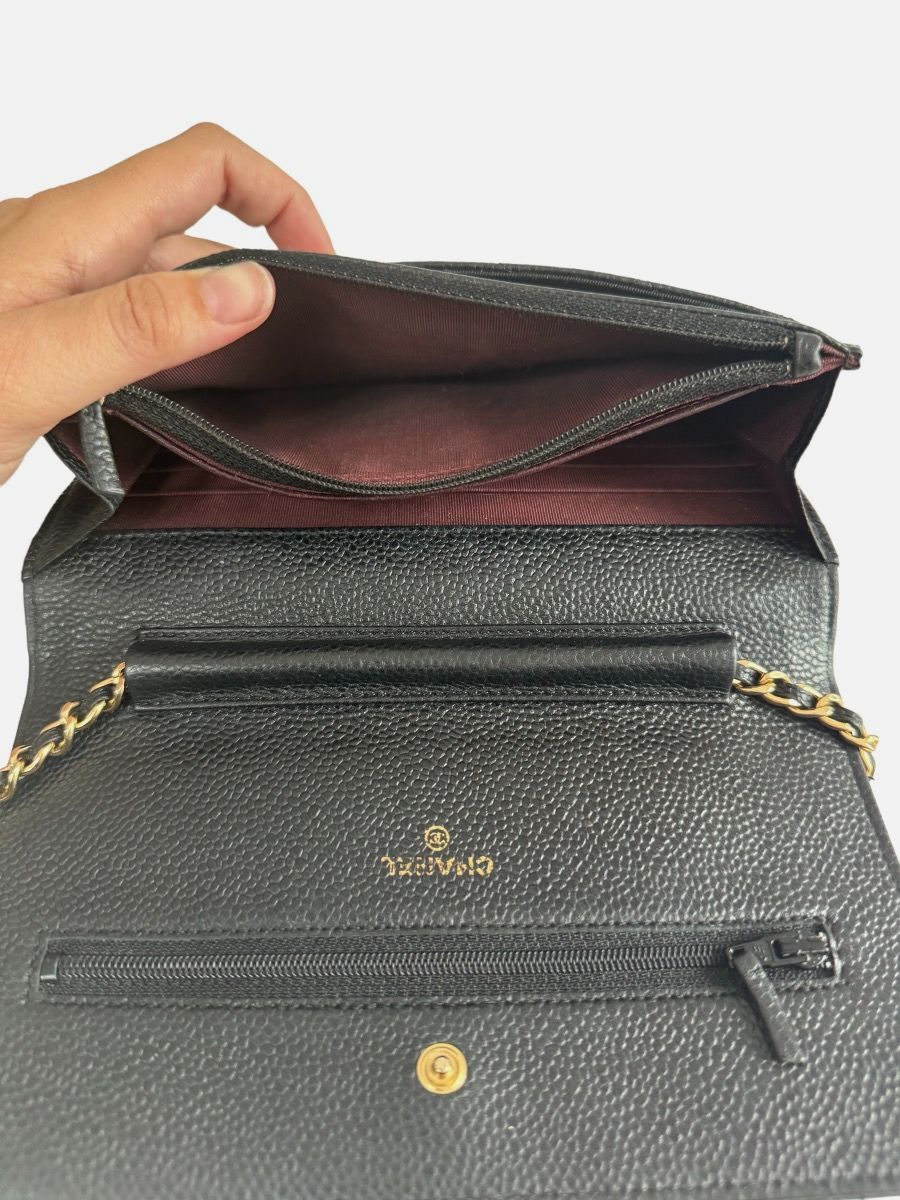 Chanel WOC caviar black ghw