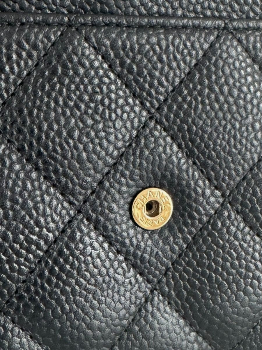Chanel WOC caviar black ghw