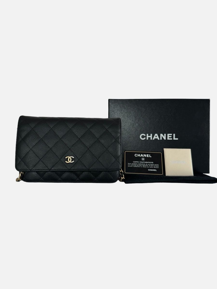 Chanel WOC caviar black ghw