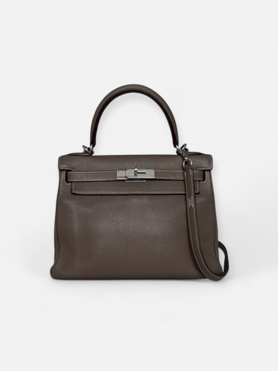 Hermes Kelly 28 Etoupe togo