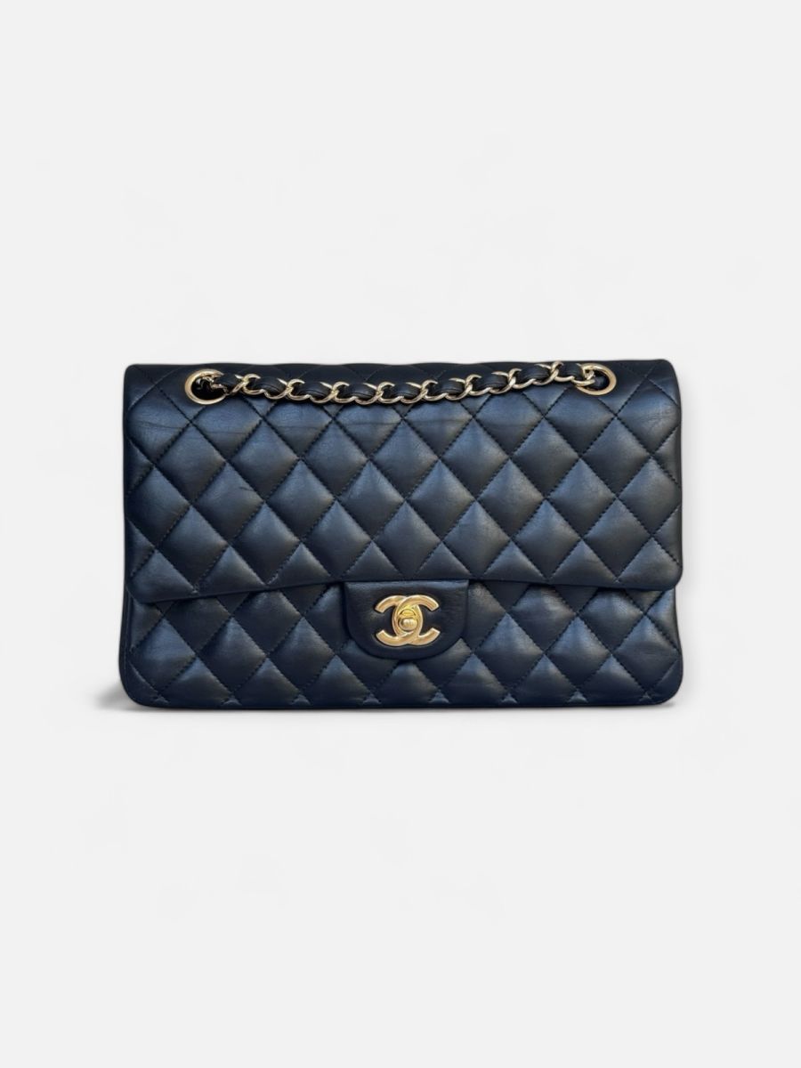 Chanel medium timeless double flap black