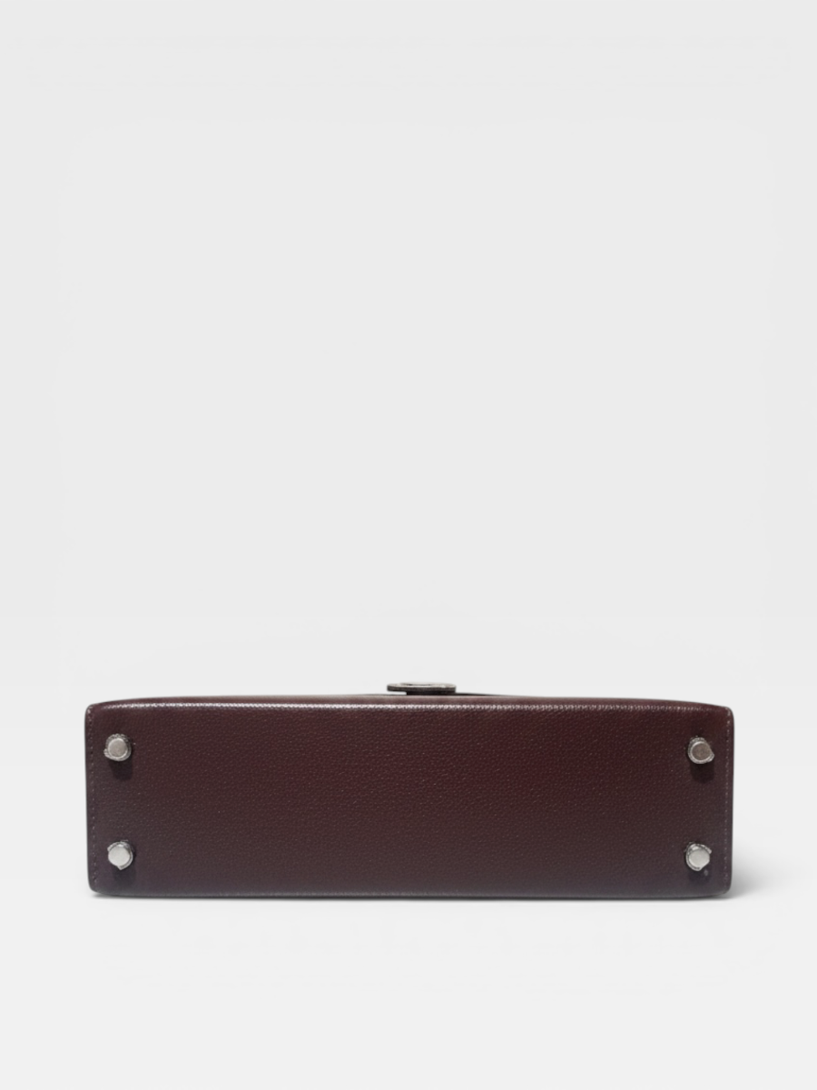 Hermes mini Kelly Havane chevre verso phw Y 2020 