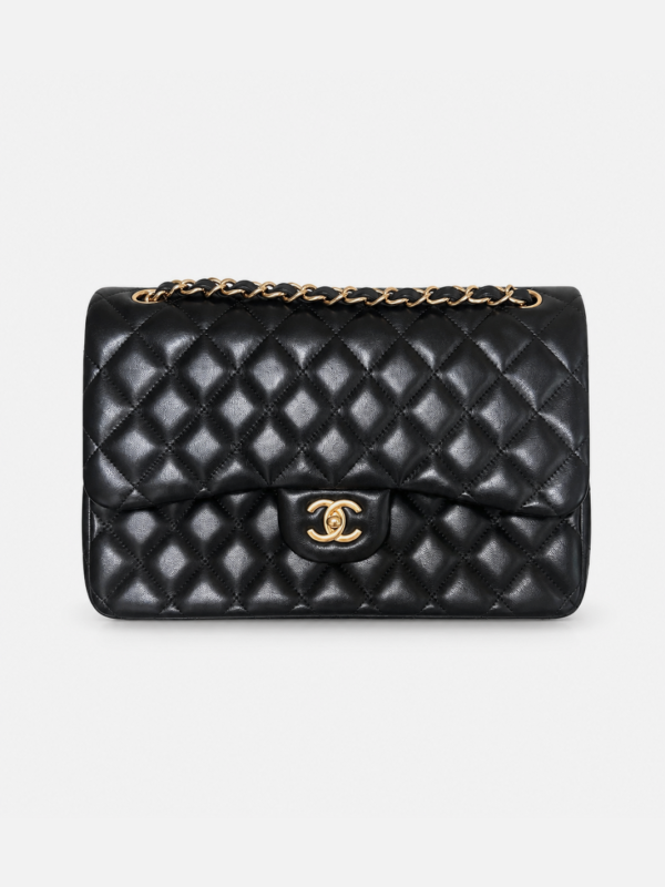 Chanel Jumbo lambskin black ghw 