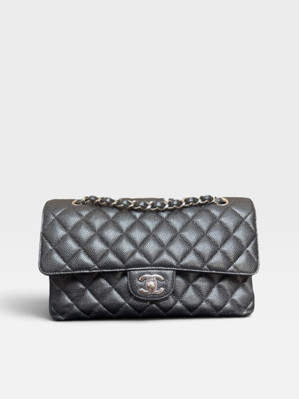 Chanel medium caviar black phw 20 series full set 2019