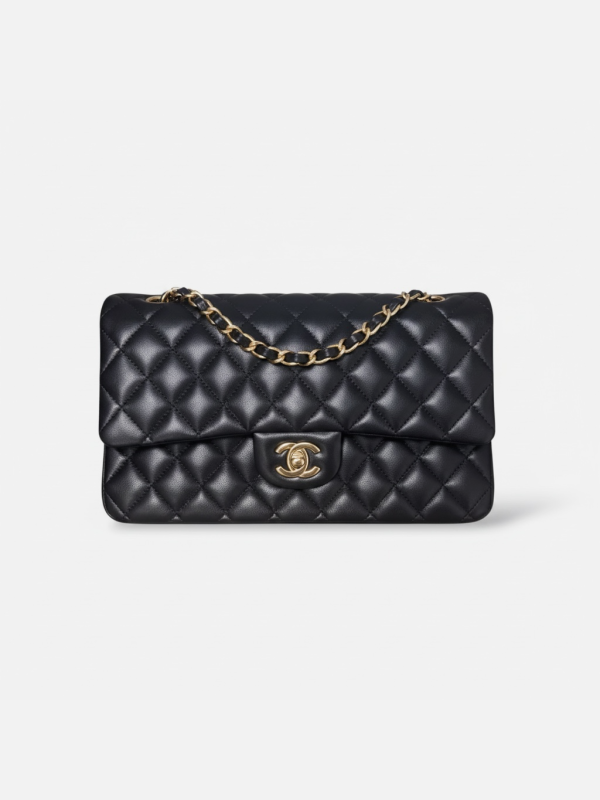 Chanel Medium black timeless double flap bag