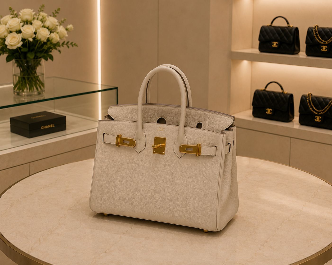 Luxury designer handbag collection